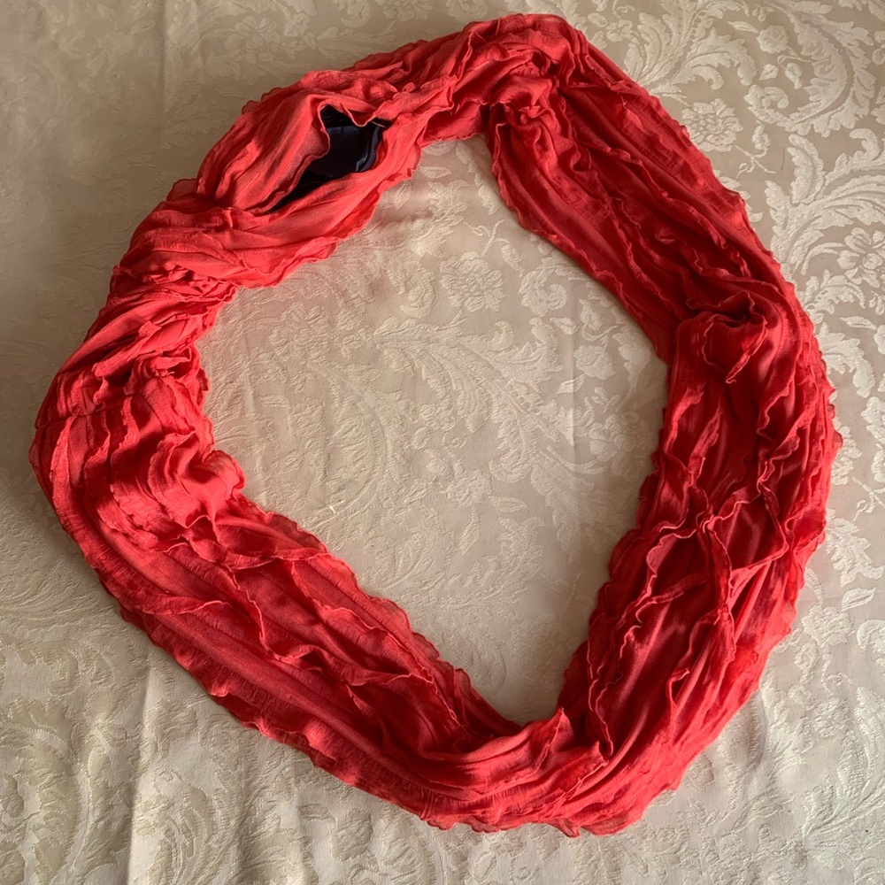 Coynes & Company Orange SCARF WITH secret POCKET